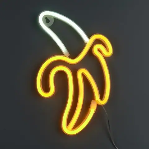 Настінний LED неоновий світильник Банан Arnolux 1.9W жовтий (ARN-51-WL-Banana-YL) · 2