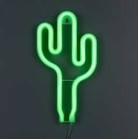 Настінний LED неоновий світильник Кактус Arnolux 1.9W зелений (ARN-36-WL-Cactus-GR) · 2